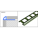 1/4 ROND FERME ALU TITANE 250CM 10MM PROFILE CARRELAGE DURONDELL DRA 1063